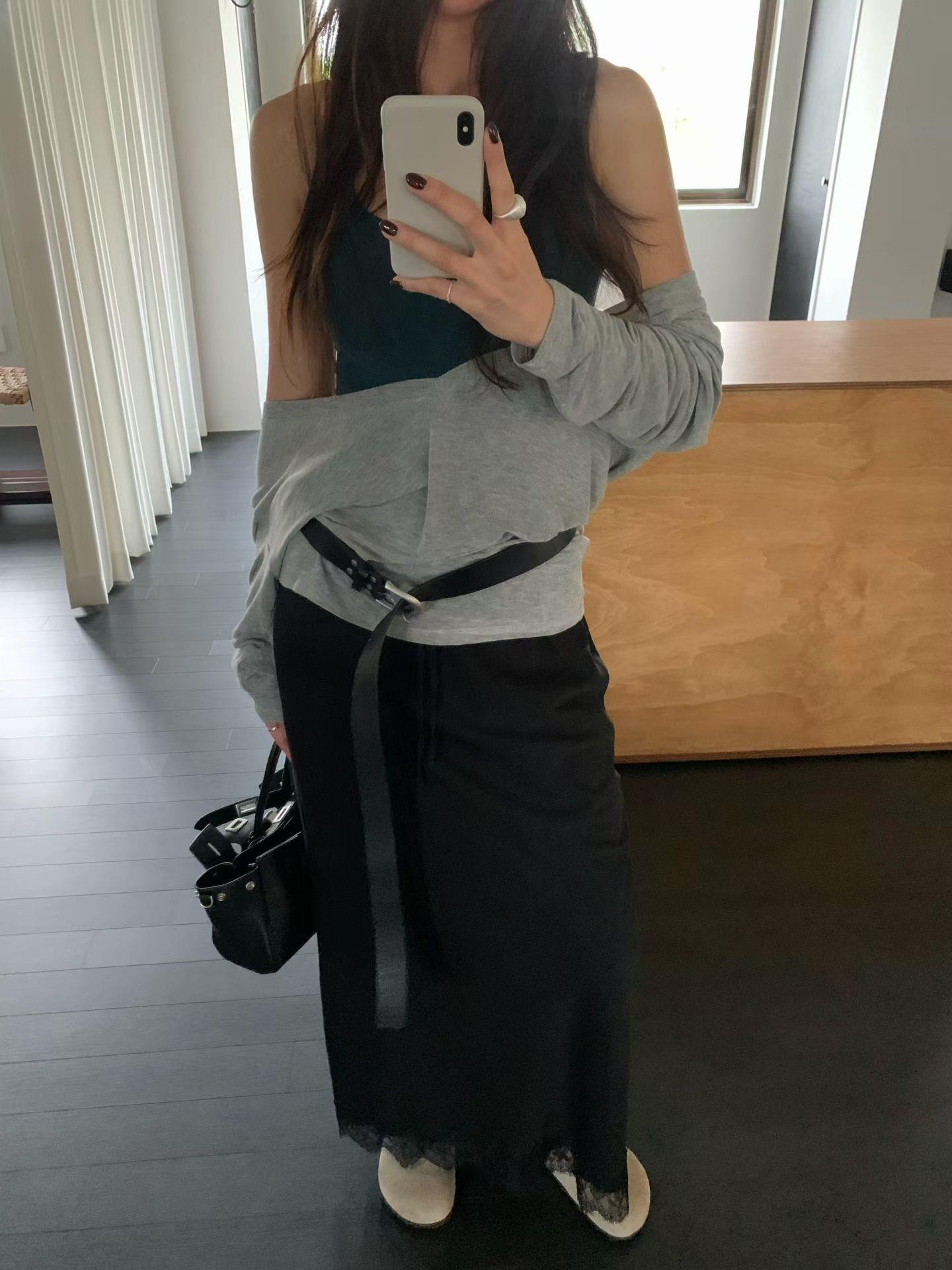 羊毛彈性素色坦克背心